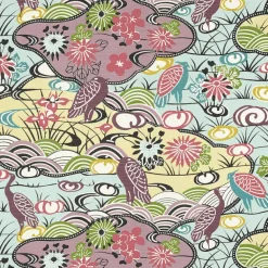 Thibaut Pavilion Heron Stream Wallpaper - Multi