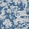 Thibaut Pavilion Japanese Garden Wallpaper - Wedgewood