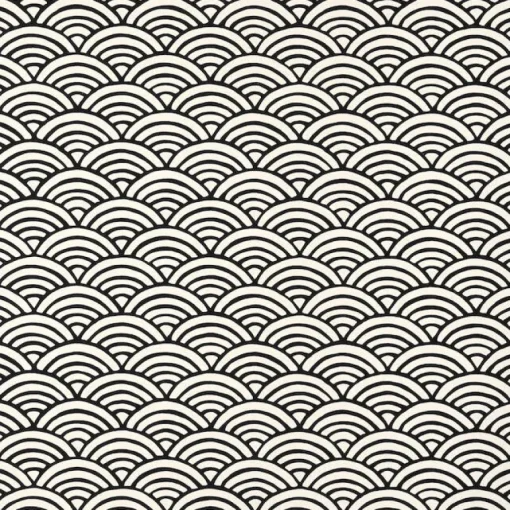 Thibaut Pavilion Maris Wallpaper - Black