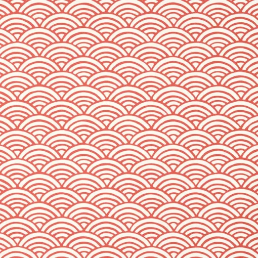 Thibaut Pavilion Maris Wallpaper - Coral