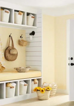 Thibaut Pavilion Maris Wallpaper - Yellow
