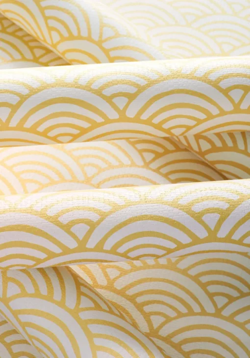 Thibaut Pavilion Maris Wallpaper - Yellow