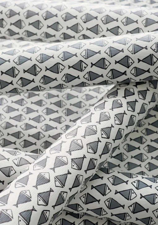 Thibaut Pavilion Pisces Wallpaper - Black & White