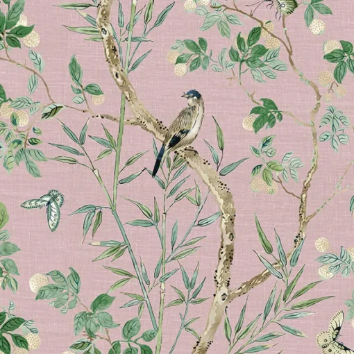 Thibaut Sojourn Claire Wallpaper - Lavender
