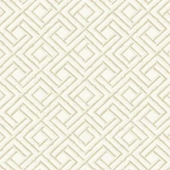 Thibaut Sojourn French Lattice Wallpaper - Cream