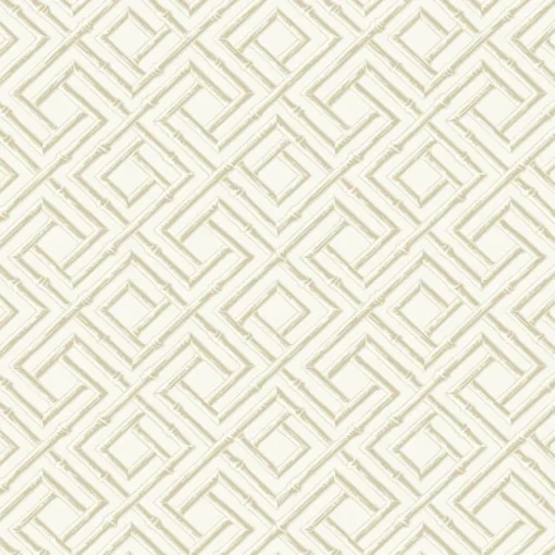 Thibaut Sojourn French Lattice Wallpaper - Cream