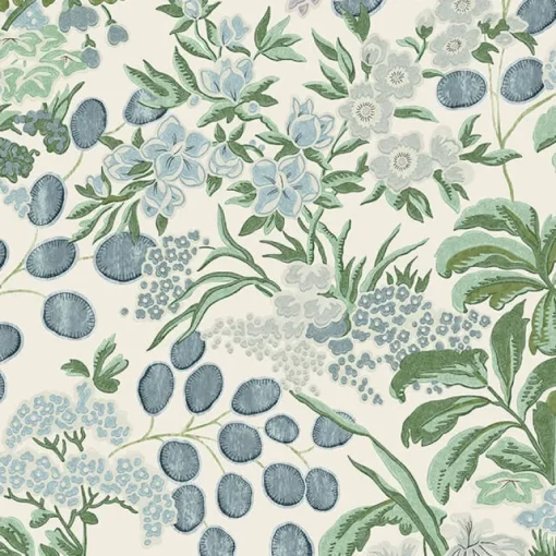 Thibaut Sojourn Meadow Wallpaper - Lavender & Blue