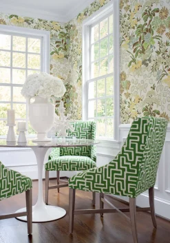 Thibaut Sojourn Meadow Wallpaper - Green