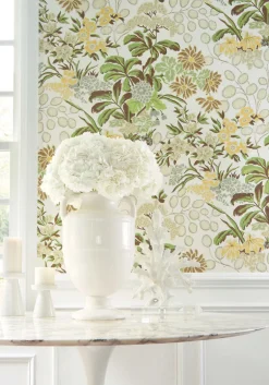 Thibaut Sojourn Meadow Wallpaper - Green