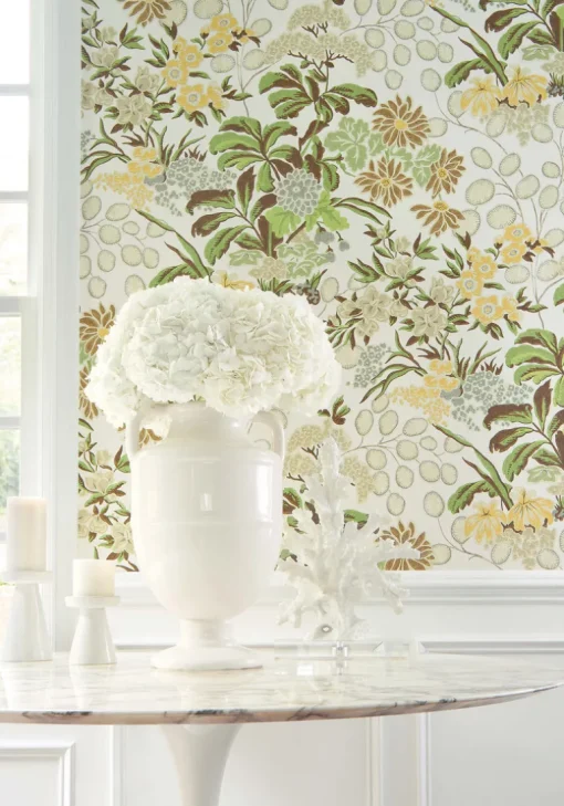 Thibaut Sojourn Meadow Wallpaper - Green