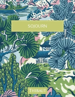 Thibaut Sojourn Stony Brook Wallpaper - Navy