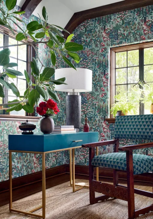 Thibaut Vista Alpine Wallpaper - Mineral