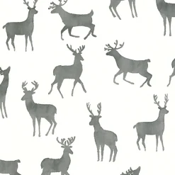 Thibaut Vista Bucks Wallpaper - Basalt Black