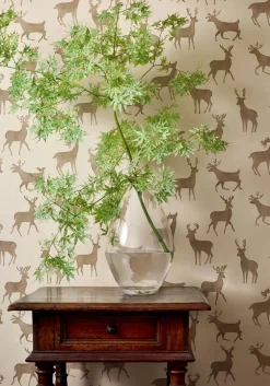 Thibaut Vista Bucks Wallpaper - Birch