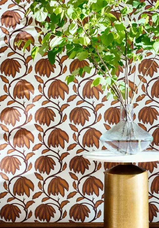Thibaut Vista Desert Flower Wallpaper - Ochre