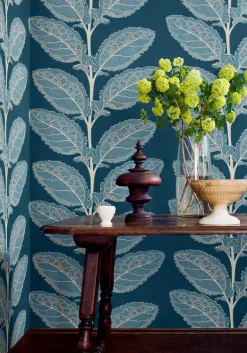 Thibaut Vista Lacinato Wallpaper - Mineral