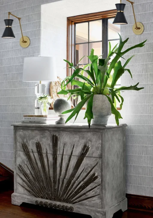 Thibaut Vista Tetons Wallpaper - Grey