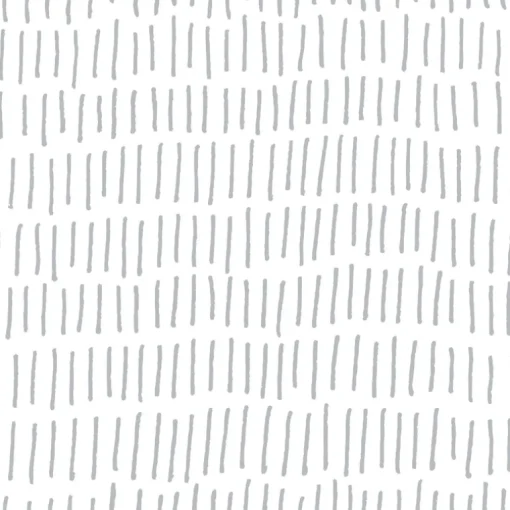 Tick Mark Stripes Peel & Stick Wallpaper - Gray
