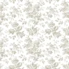 Toile Resource Library Anemone Toile Wallpaper - Brown