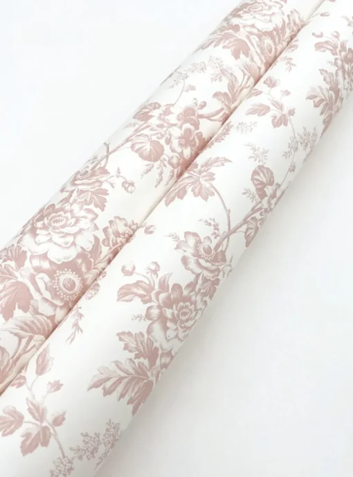 Toile Resource Library Anemone Toile Wallpaper - Pink