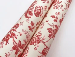 Toile Resource Library Anemone Toile Wallpaper - Red