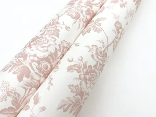 Toile Resource Library Anemone Toile Wallpaper - Pink
