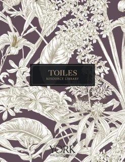 Toile Resource Library Avian Fountain Toile Wallpaper - Brown