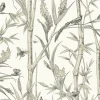Toile Resource Library Bambou Toile Wallpaper - White