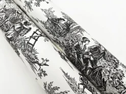 Toile Resource Library Campagne Toile Wallpaper - Black