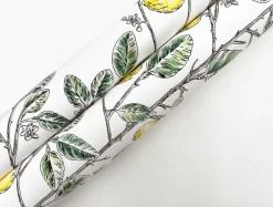 Toile Resource Library Limoncello Toile Wallpaper - Green