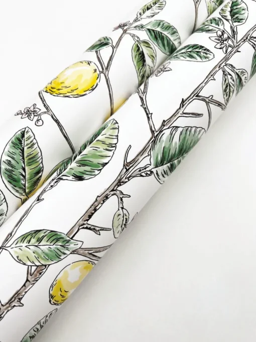Toile Resource Library Limoncello Toile Wallpaper - Green