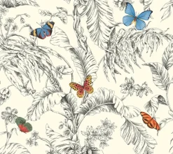 Toile Resource Library Papillon Wallpaper - Orange