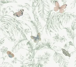 Toile Resource Library Papillon Wallpaper - Blush