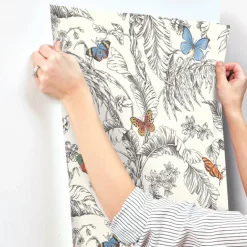Toile Resource Library Papillon Wallpaper - Orange