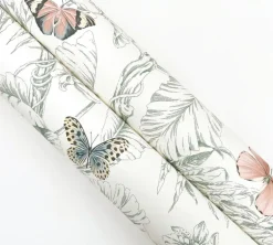 Toile Resource Library Papillon Wallpaper - Blush