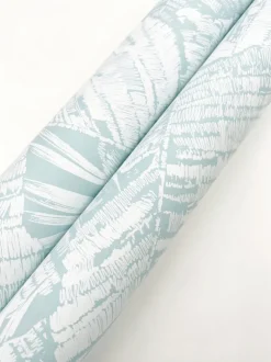 Toile Resource Library Palm Cove Toile Wallpaper - Blue