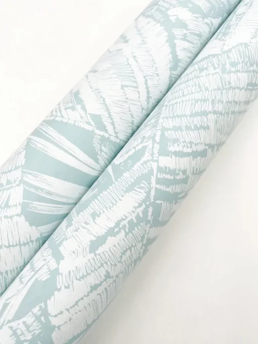 Toile Resource Library Palm Cove Toile Wallpaper - Blue