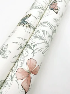 Toile Resource Library Papillon Wallpaper - Blush