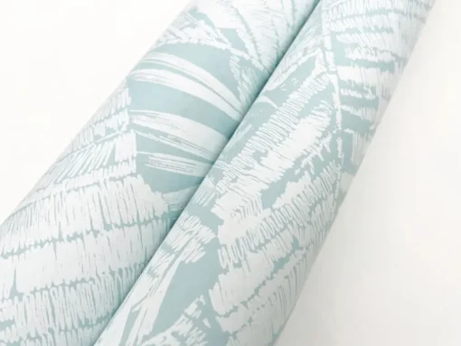 Toile Resource Library Palm Cove Toile Wallpaper - Blue