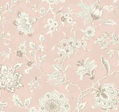 Toile Resource Library Sutton Wallpaper - Pink
