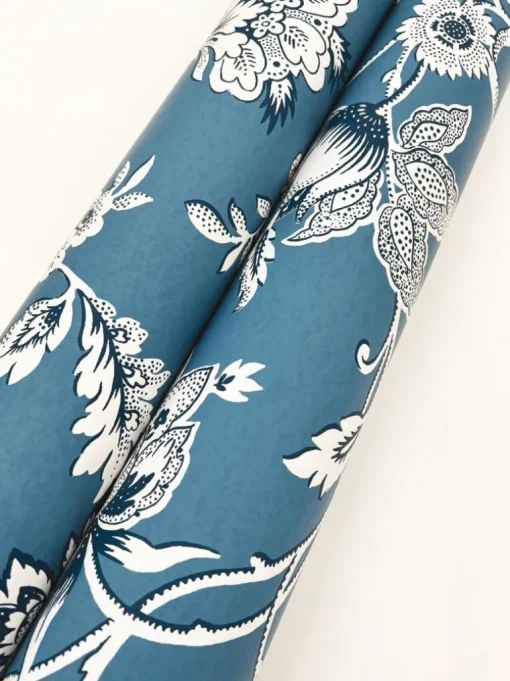 Toile Resource Library Sutton Wallpaper - Blue