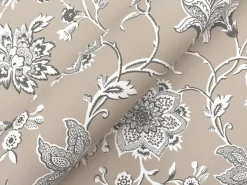 Toile Resource Library Sutton Wallpaper - Brown