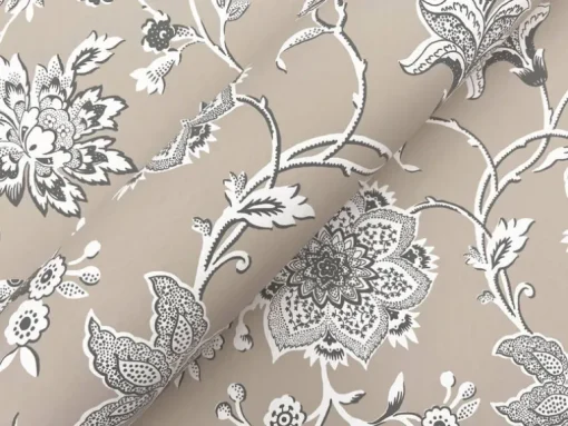 Toile Resource Library Sutton Wallpaper - Brown