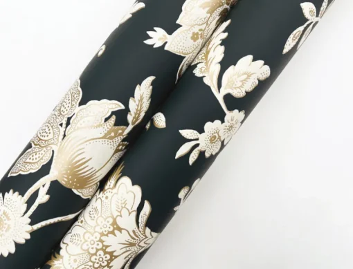 Toile Resource Library Sutton Wallpaper - Black