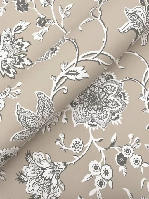 Toile Resource Library Sutton Wallpaper - Brown