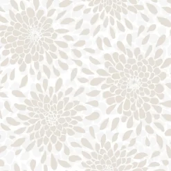 Toss The Bouquet Peel & Stick Wallpaper - Beige