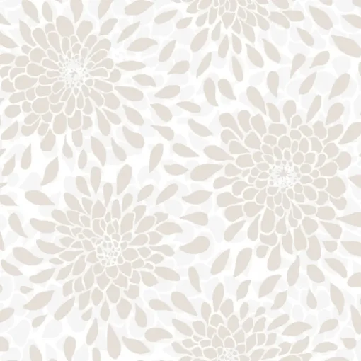 Toss The Bouquet Peel & Stick Wallpaper - Beige