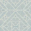 Tropics Resource Library Diamond Macrame Wallpaper - Blue