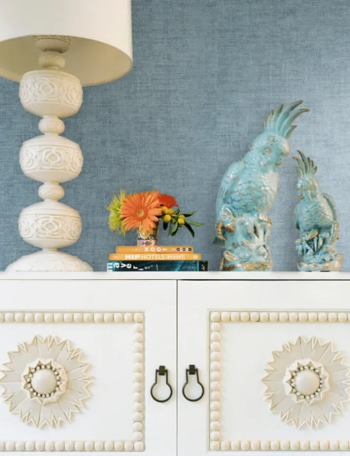 Tropics Resource Library Gunny Sack Texture Wallpaper - Denim