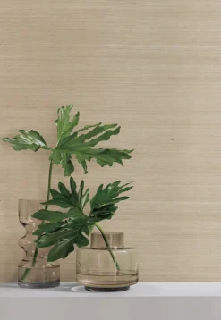 Tropics Resource Library Plain Sisal Grasscloth Wallpaper - Taupe
